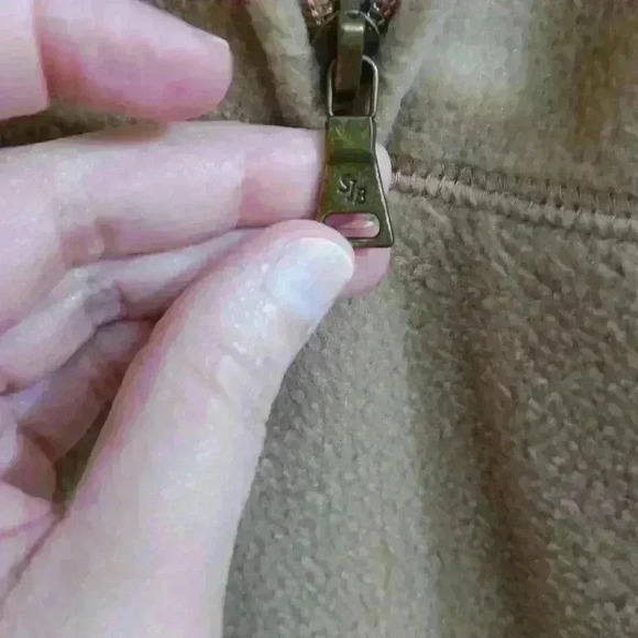 St. John's Bay Men's Fleece Pullover Sweater Brown Gray Jacket Heavy Coat XL - Picture 8 of 11